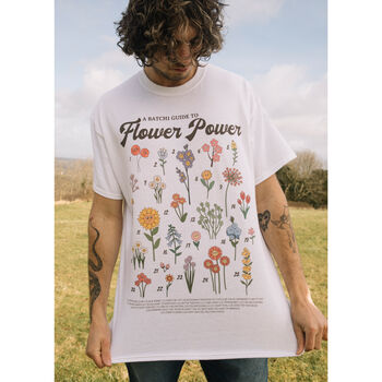Flower Power Men's Flower Guide T Shirt, 4 of 5