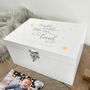 Personalised Twinkle Twinkle Baby White Memory Box Three Sizes, thumbnail 6 of 9