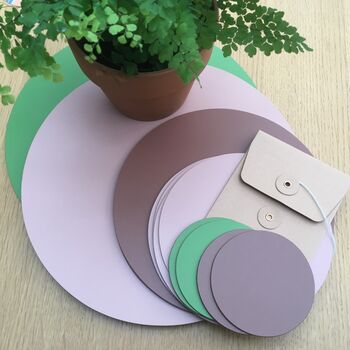 Set Of Six Round Leather Coasters, 12 of 12
