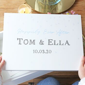 Personalised 'Happily Ever After' Wooden Box, 2 of 4