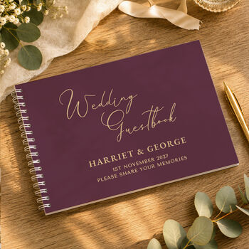 Personalised Wedding Guest Book, 6 of 12