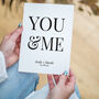 You + Me Wedding Date Card, thumbnail 1 of 3