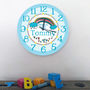 Personalised Wall Clock For New Baby, thumbnail 4 of 7