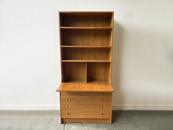 Mid Century Teak Wall Unit By Sejling Skabe, Denmar, 9 of 9