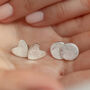Personalised Silver Fingerprint Stud Earrings, thumbnail 1 of 8