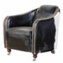 Cow Hide Leather Tub Chair, thumbnail 1 of 2