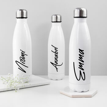 Personalised White Water Bottle, 6 of 8
