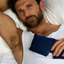 Silk Addict 100% Mulberry Silk Weighted Sleep Mask Navy, thumbnail 5 of 8