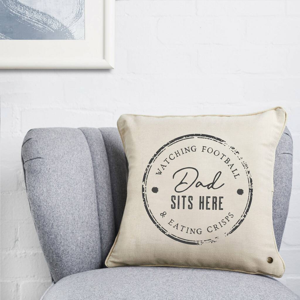 Personalised this grandad belongs to cushion with grandchildren names/Cute Fathers Day Gift for grandpa/New grandad gift 