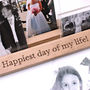 Personalised Wedding Or Anniversary Wooden Photo Frame, thumbnail 4 of 6