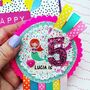 Personalised Mermaid Birthday Rosette, thumbnail 1 of 4