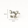 Sterling Silver Crab Stud Earrings, thumbnail 5 of 9