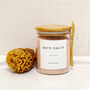 Glass Storage Jar With Personalised Label And Bamboo Spoon, thumbnail 1 of 9