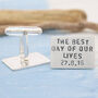 Wedding Cufflinks. Father Of The Bride Gift, thumbnail 4 of 6