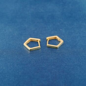 Gold Geometric Hoops, 3 of 7