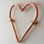Handmade Copper Heart Decoration, thumbnail 3 of 3
