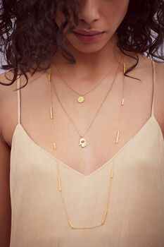 Asha Hamsa Necklace Gold, 2 of 2