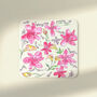 Melamine And Cork Flower Coasters, thumbnail 2 of 6