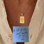 Personalised Mens Handwriting Tag Necklace, thumbnail 1 of 7