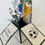Personalisable Football Themed 3D Greeting/Gift Card, thumbnail 2 of 7