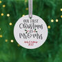 Personalised First Christmas As Mr And Mrs Ornament, thumbnail 2 of 7