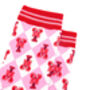Lobster Checkerboard Bamboo Socks In Pink, thumbnail 3 of 4