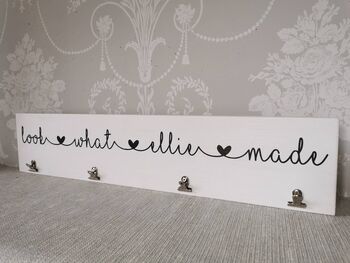 Look What We Made Children's Artwork Display Hanger, 2 of 4