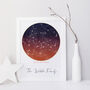 Personalised Family Constellation Watercolour Print, thumbnail 8 of 8