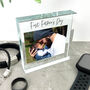 Personalised First Father's Day Photo Glass Token, thumbnail 3 of 7