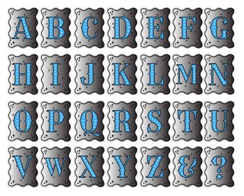 Personalised Initial Wavy Edge Mirror, 11 of 12