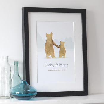 'Father And Child' Bear Print Gift, 3 of 7