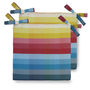 Pixel Stripes Water Resistant Garden Cushion Seat Pads, thumbnail 1 of 8