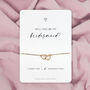 Cute Heart Will You Be My Bridesmaid Bridal Proposal Bracelet, thumbnail 8 of 12