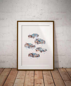 Jaguar Cars Collage Poster, 2 of 4