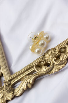 Mini Size Pearl Row Detail Claw Hair Clip, 5 of 5