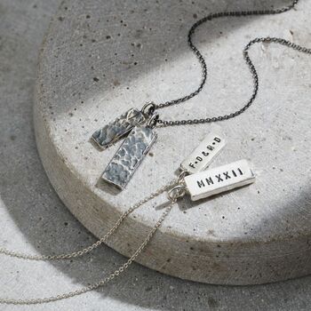 Men's Personalised Double Tag Necklace, 5 of 9