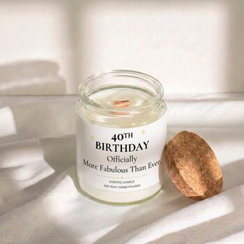 Birthday Gifts For Women Personalised Scented Candle, 4 of 7