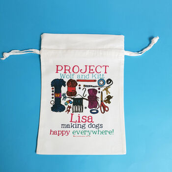 Personalised Craft Project Bag, 8 of 10