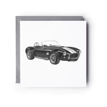 Ac Cobra – Classic Car Greeting Card Illustration, 2 of 6