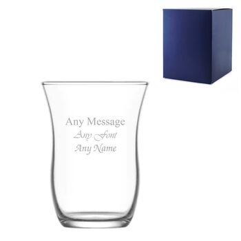 Personalised Engraved Glass Espresso Cup With Gift Box, 3 of 4