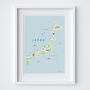 Illustrated Map Of Japan Art Print, thumbnail 3 of 5