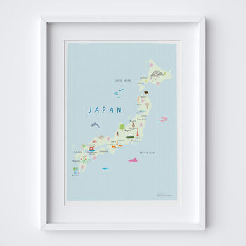 Illustrated Map Of Japan Art Print, 3 of 5