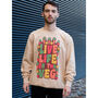 Live Life On The Veg Men's Slogan Sweatshirt, thumbnail 3 of 3