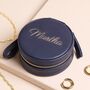 Personalised Gold Name Mini Round Travel Jewellery Case, thumbnail 2 of 4