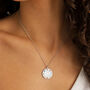Sterling Silver Chakra Initial Disc Necklace, thumbnail 1 of 4