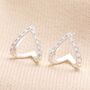 Sterling Silver Crystal Teardrop Earrings, thumbnail 1 of 4
