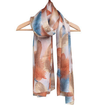 Silk Feathers Scarf, 2 of 4