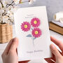 April Birth Flower Card 3D Paper Daisy, thumbnail 7 of 7