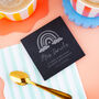 Personalised Teacher Rainbow Slate Coaster, thumbnail 1 of 2