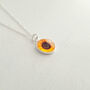 Sterling Silver Tiny Sunflower Necklace, thumbnail 2 of 5